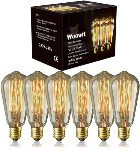 Edison light bulbs pack - 6,