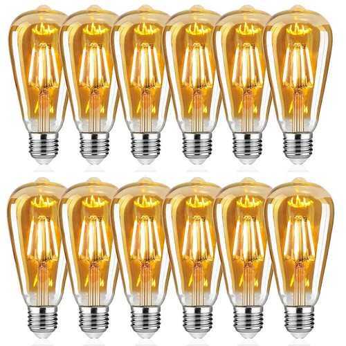 12pcs vintage e27 led light - 6/12pcs,