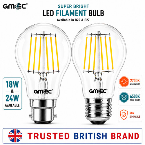 Led filament light bulb b22 - filament,
