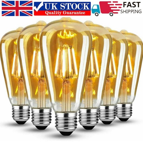 Vintage e27 st64 filament - 6x,
