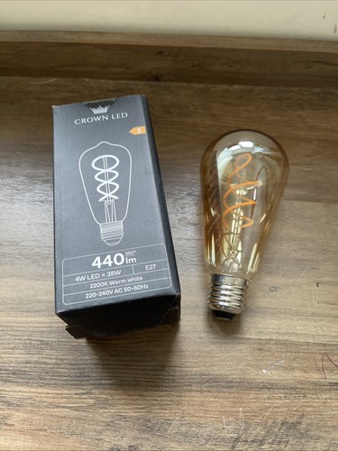 Crown led edison light bulb - edison,