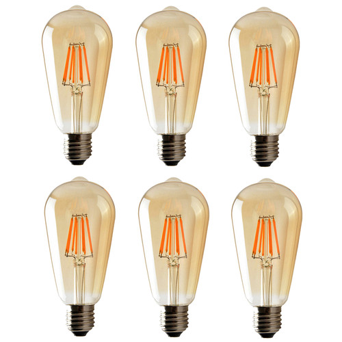 6pack e27 led edison - led,