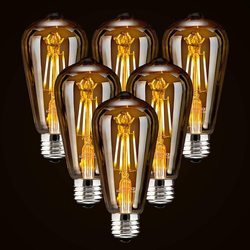 6pcs st64 e27 led - 6pcs, edison