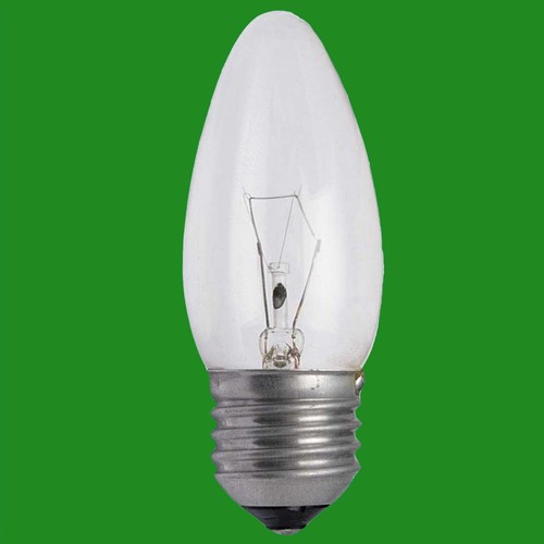 40w clear candle dimmable - clear,