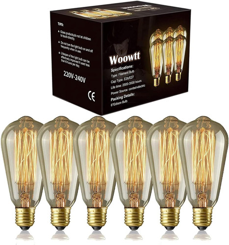 Edison light bulb pack - 6,